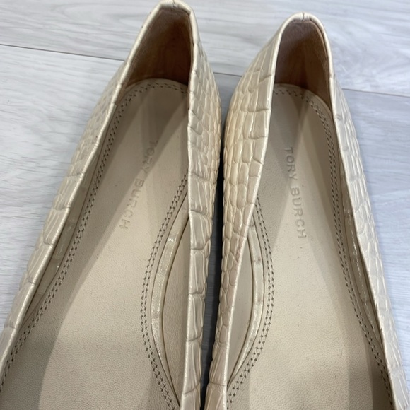 NWOT Tory Burch Georgia Ballet Flats in New Cream - Picture 5 of 15